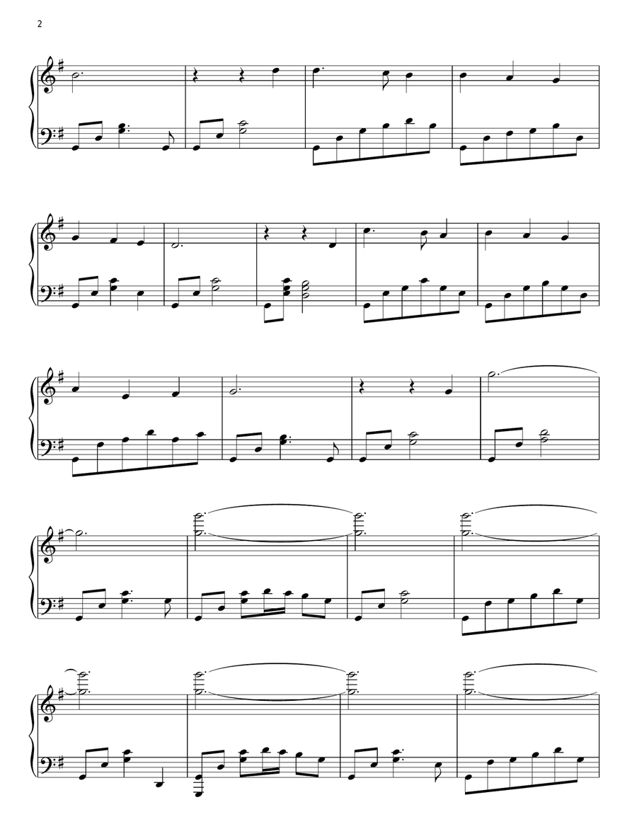 Away In A Manger Piano Solo scores gallery preview page 2