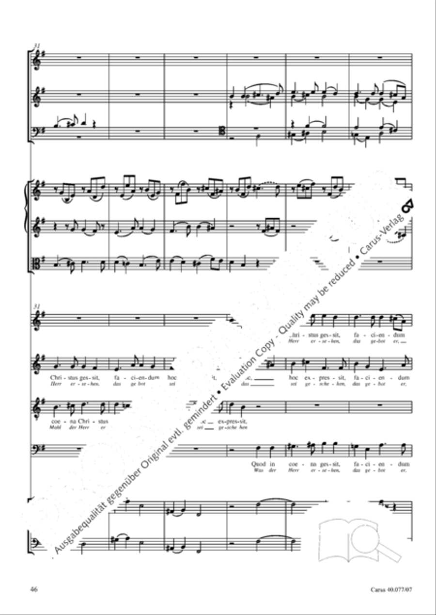 Lauda Sion 4-Part scores gallery preview page 59