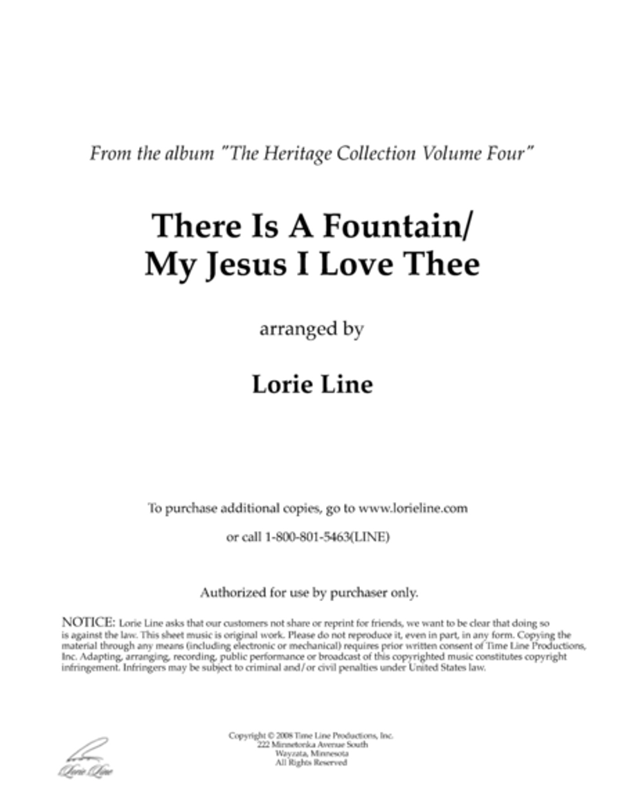There Is A Fountain/My Jesus I Love Thee Piano Solo scores gallery preview page 1