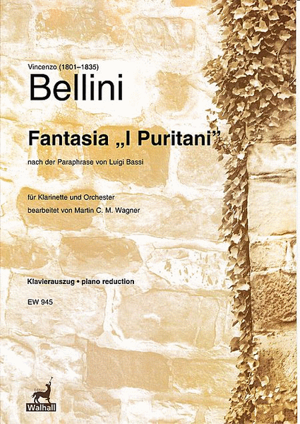 Fantasia I Puritani, Klavierauszg