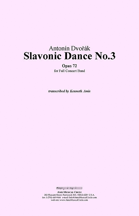 Slavonic Dance No. 3, Op.72