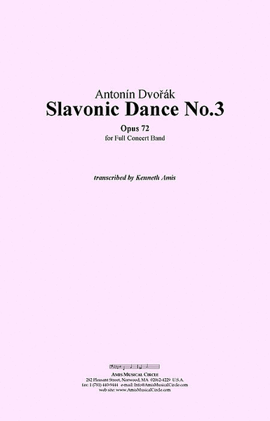 Slavonic Dance No.3, Op.72 image number null
