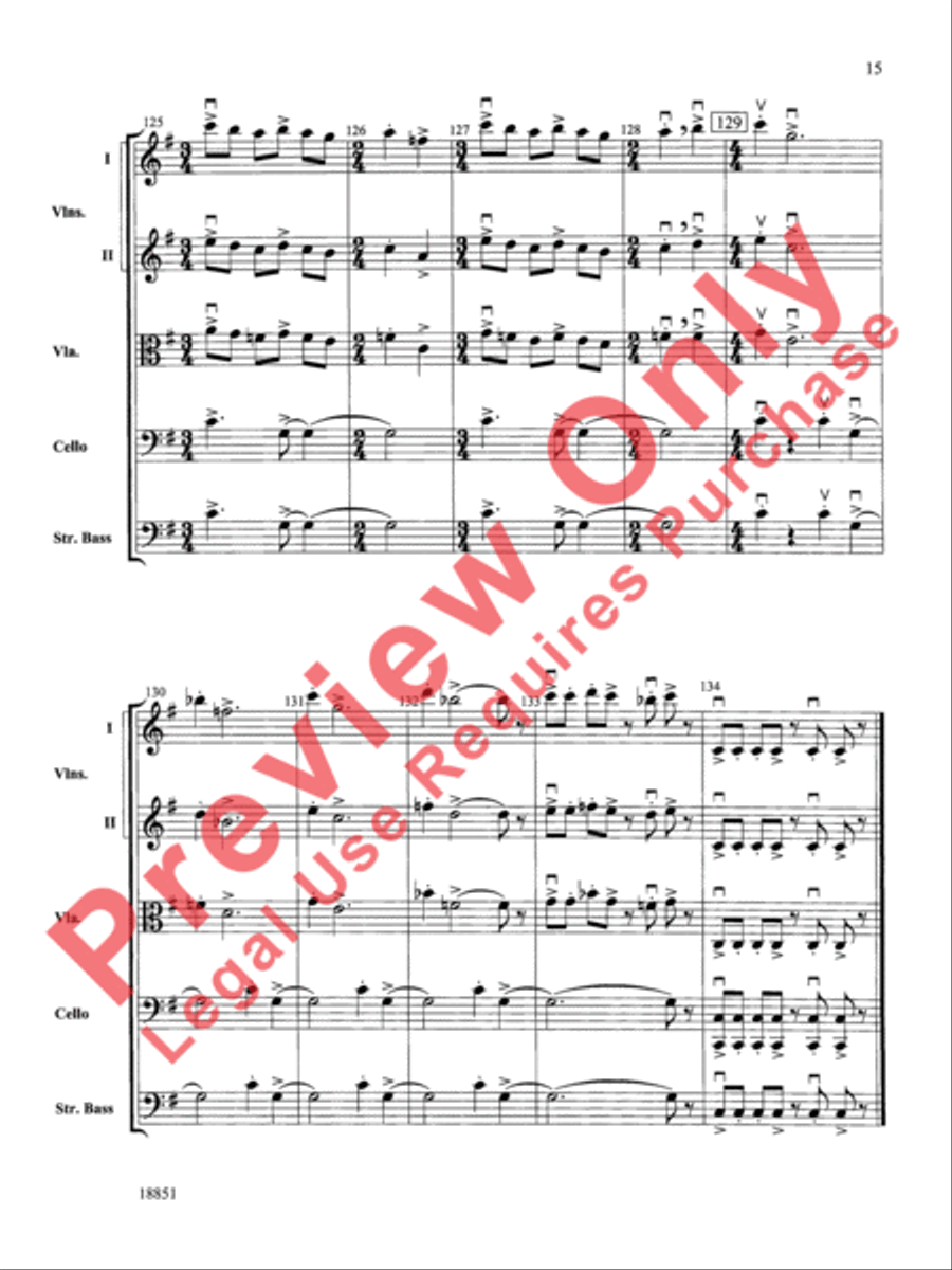 Overture Allegro String Orchestra scores gallery preview page 16