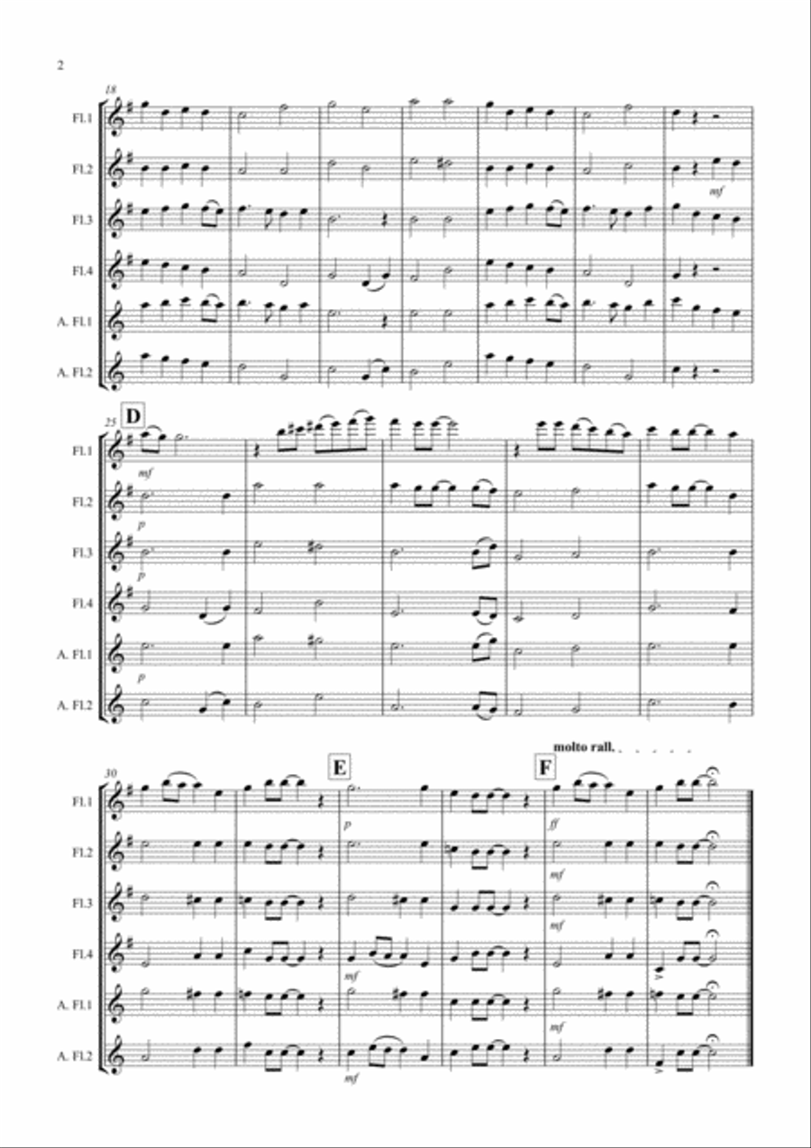 Yesterday Flute Solo scores gallery preview page 2