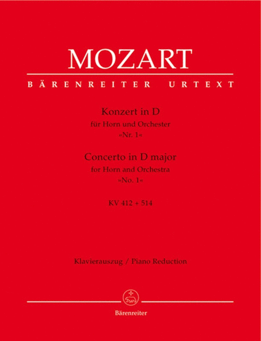 Mozart - Concerto No 1 D Major K 412 French Horn/Piano