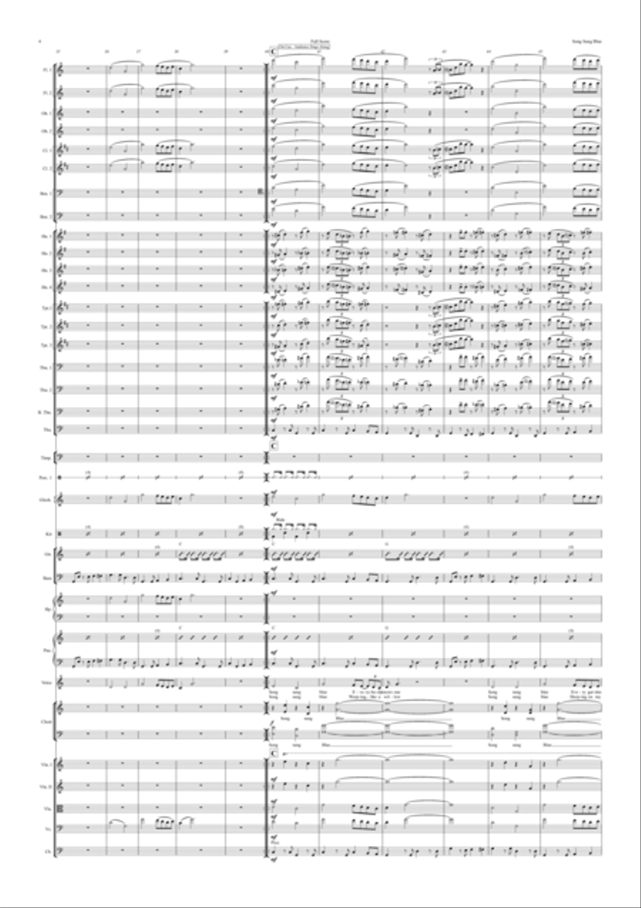Song Sung Blue Full Orchestra scores gallery preview page 4
