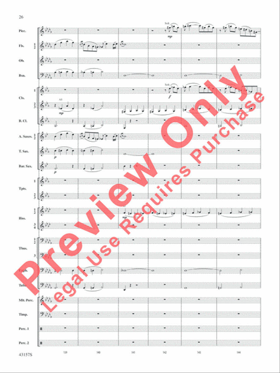 Gershwin by George! Gershwin by George! Concert Band scores gallery preview page 27