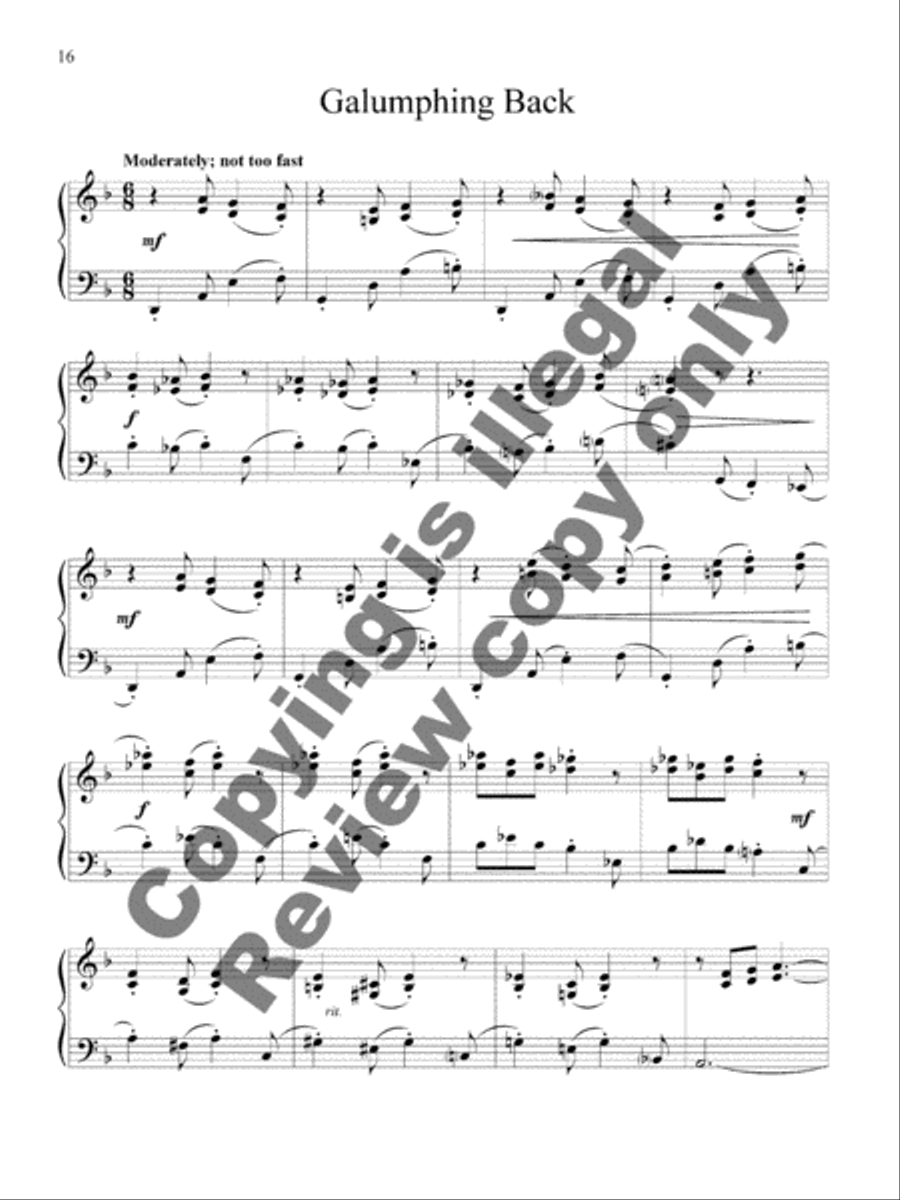 Jabberwocky! Piano Solo scores gallery preview page 10