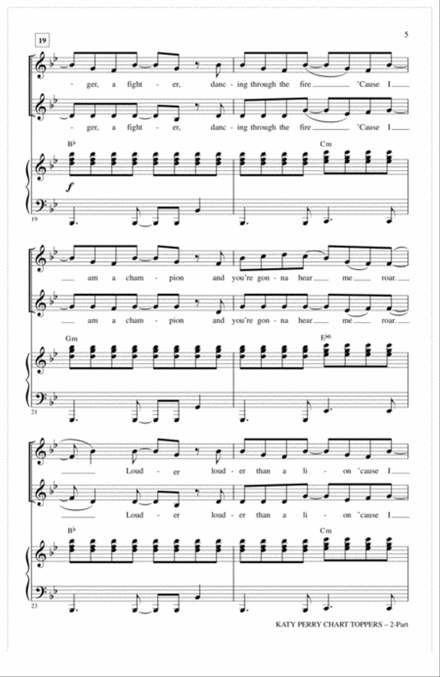 Katy Perry: Chart Toppers 2-Part scores gallery preview page 4
