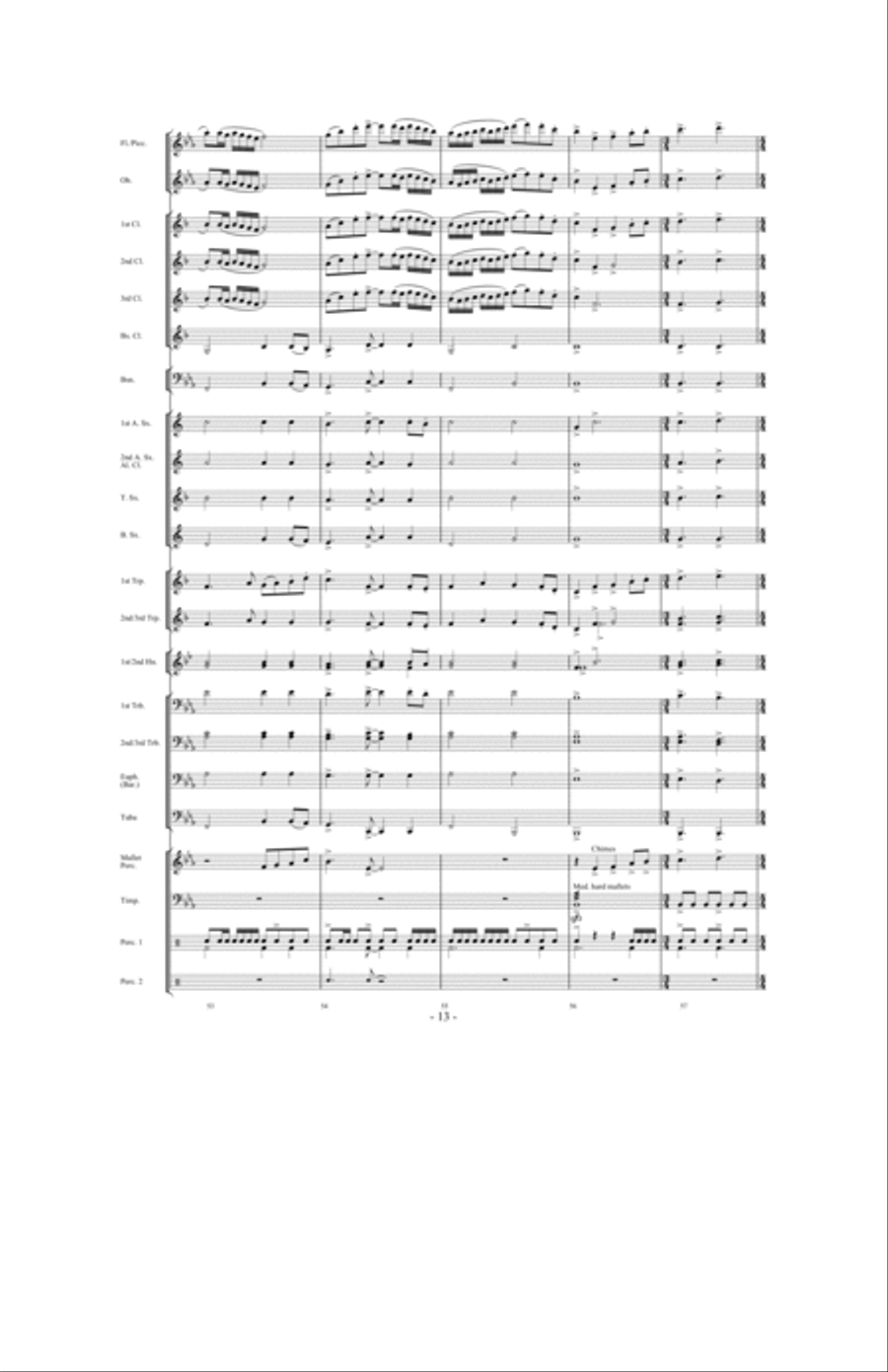 Forever Shining Concert Band scores gallery preview page 12