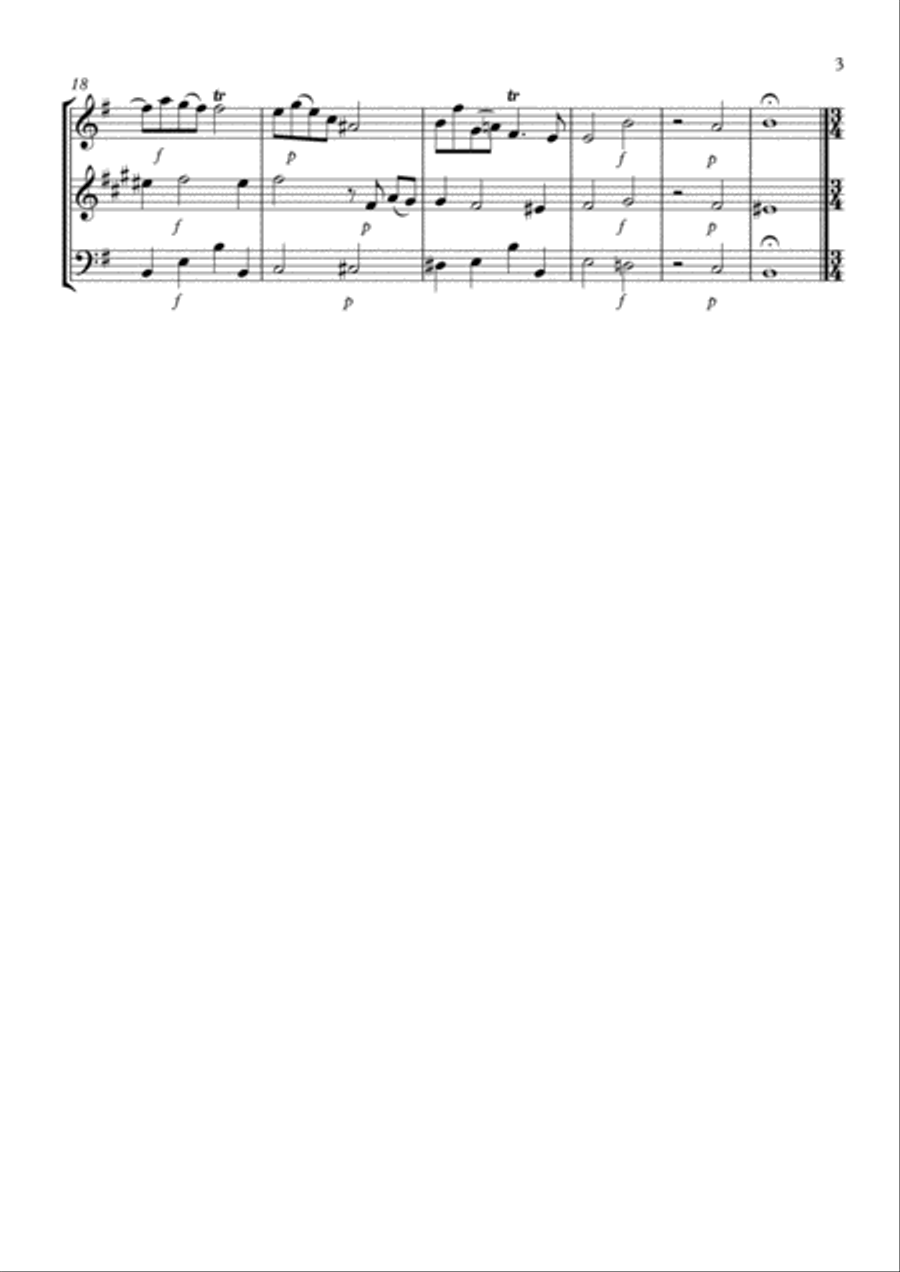 Trio Sonata No.10 Woodwind Trio scores gallery preview page 3