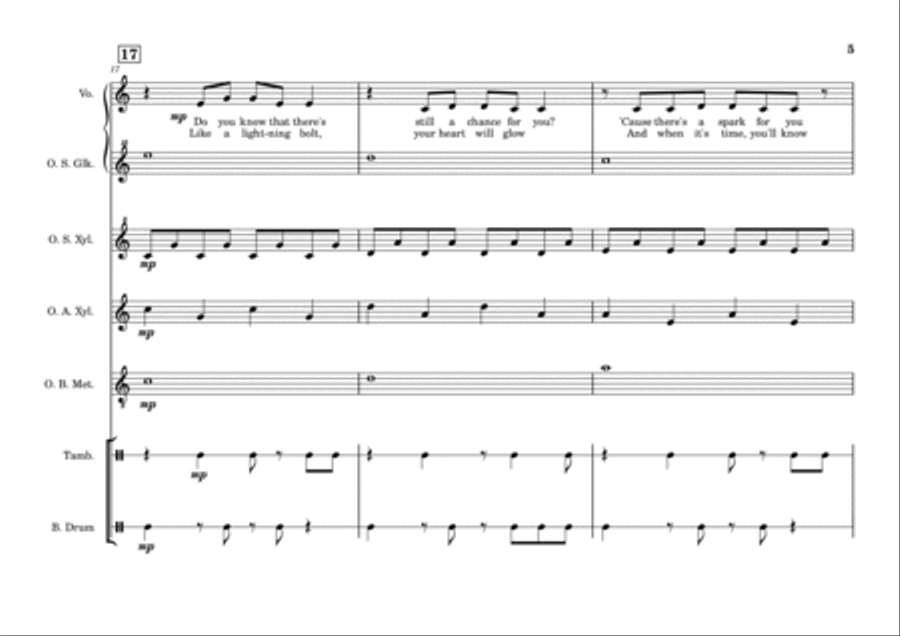 Firework Orff Instrument scores gallery preview page 5