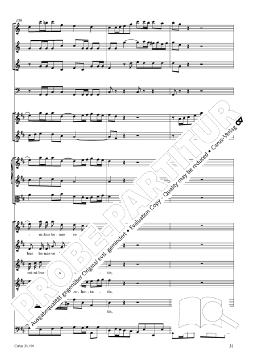 Gloria in excelsis Deo SSATB scores gallery preview page 31