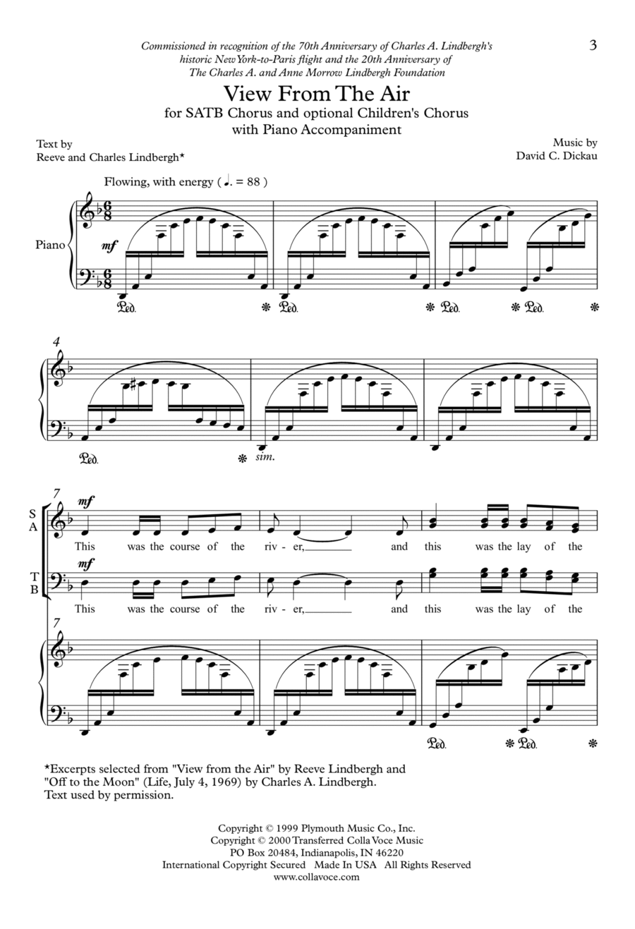 View From The Air View From The Air 4-Part scores gallery preview page 1
