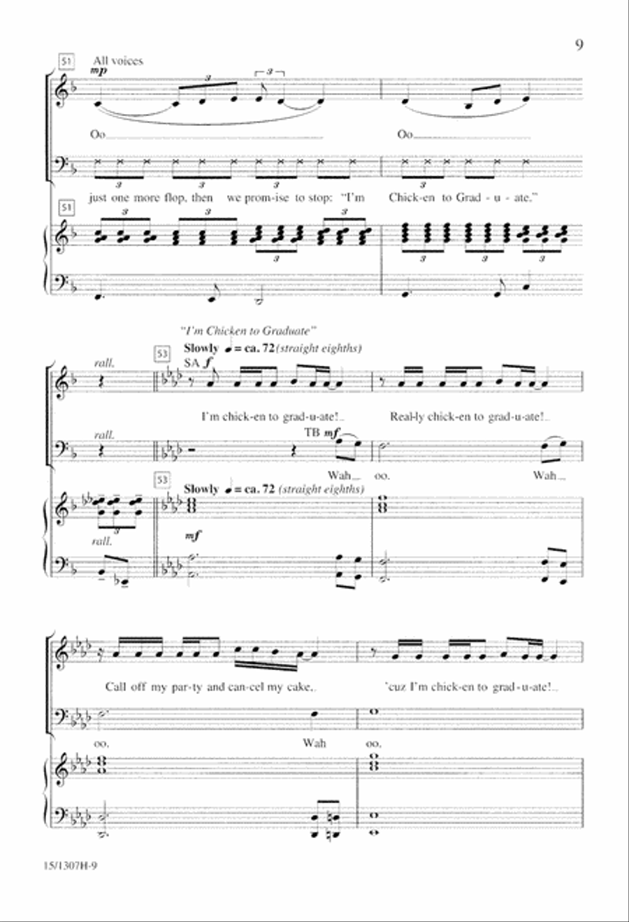 Flops of the Fifties 4-Part scores gallery preview page 9