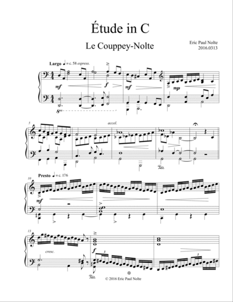 Etude in C, Le Couppey-Nolte Piano Method scores gallery preview page 2