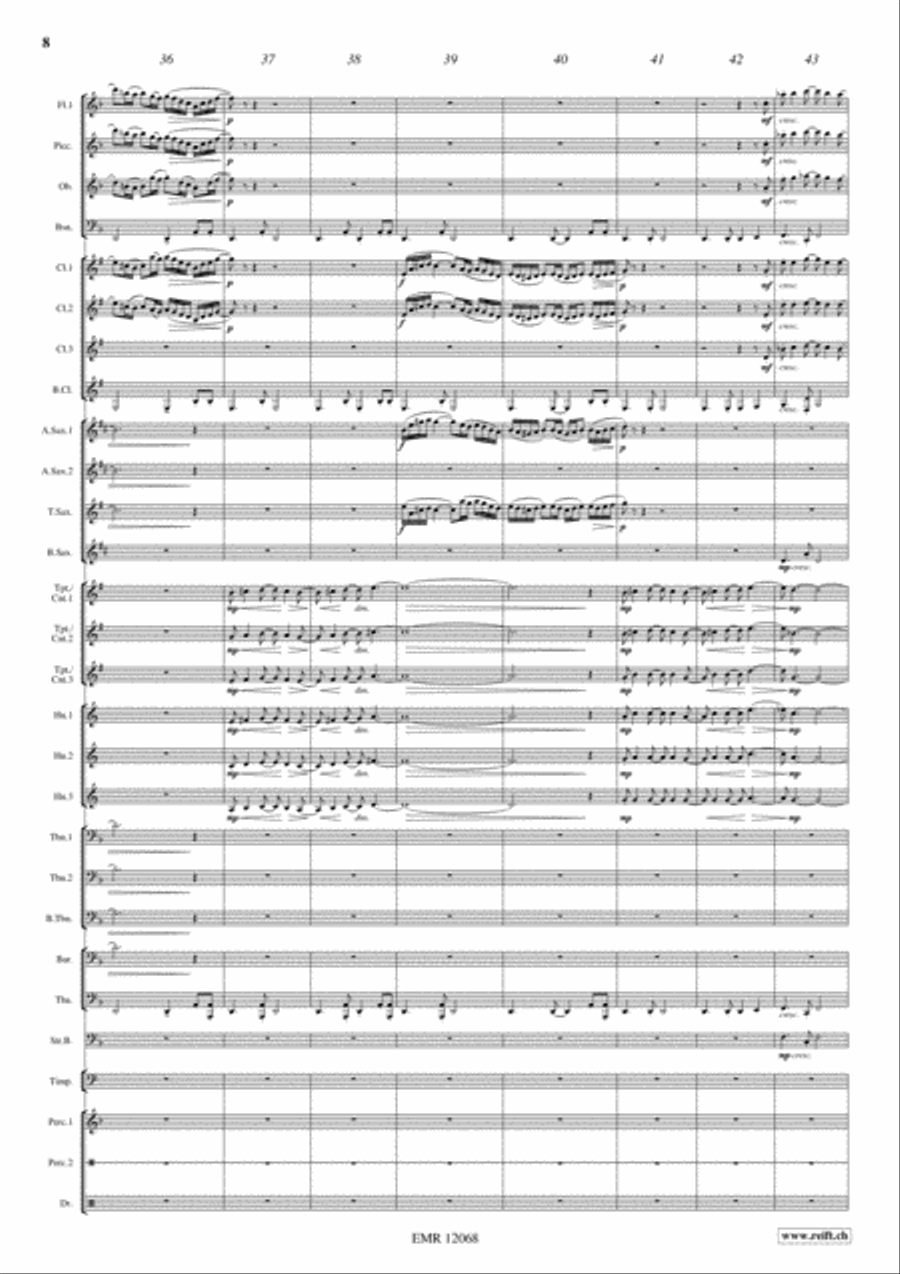 Another Brick In The Wall Concert Band scores gallery preview page 9