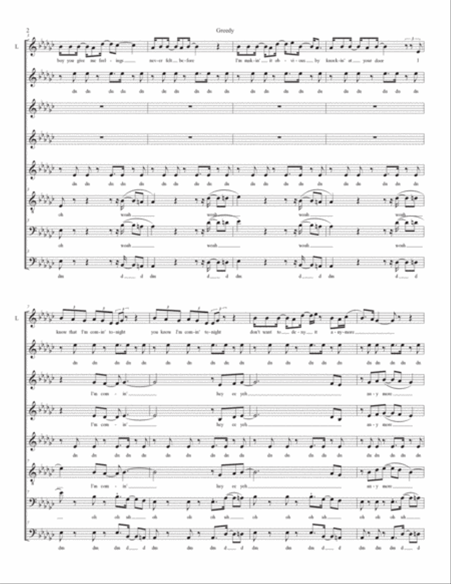 Greedy Divisi scores gallery preview page 2