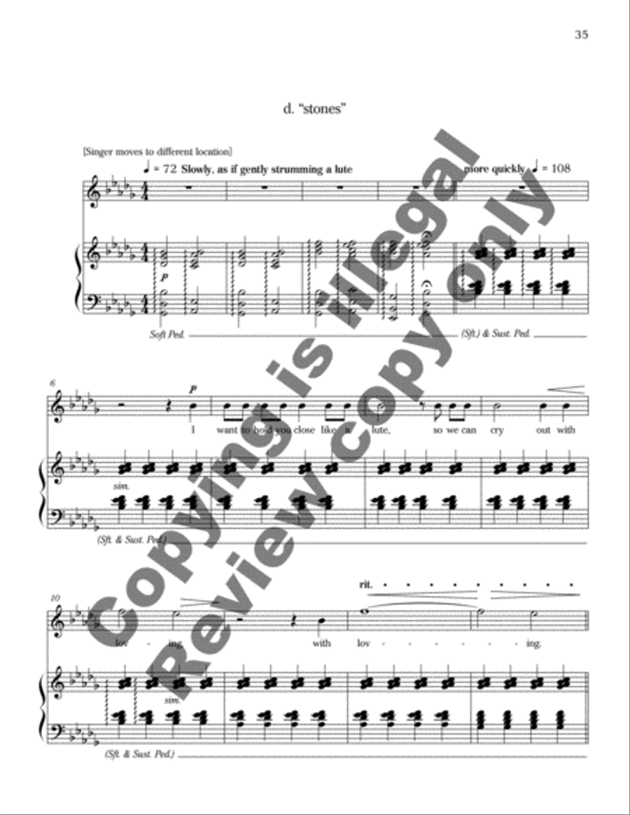 The Sun is Love High Voice scores gallery preview page 26