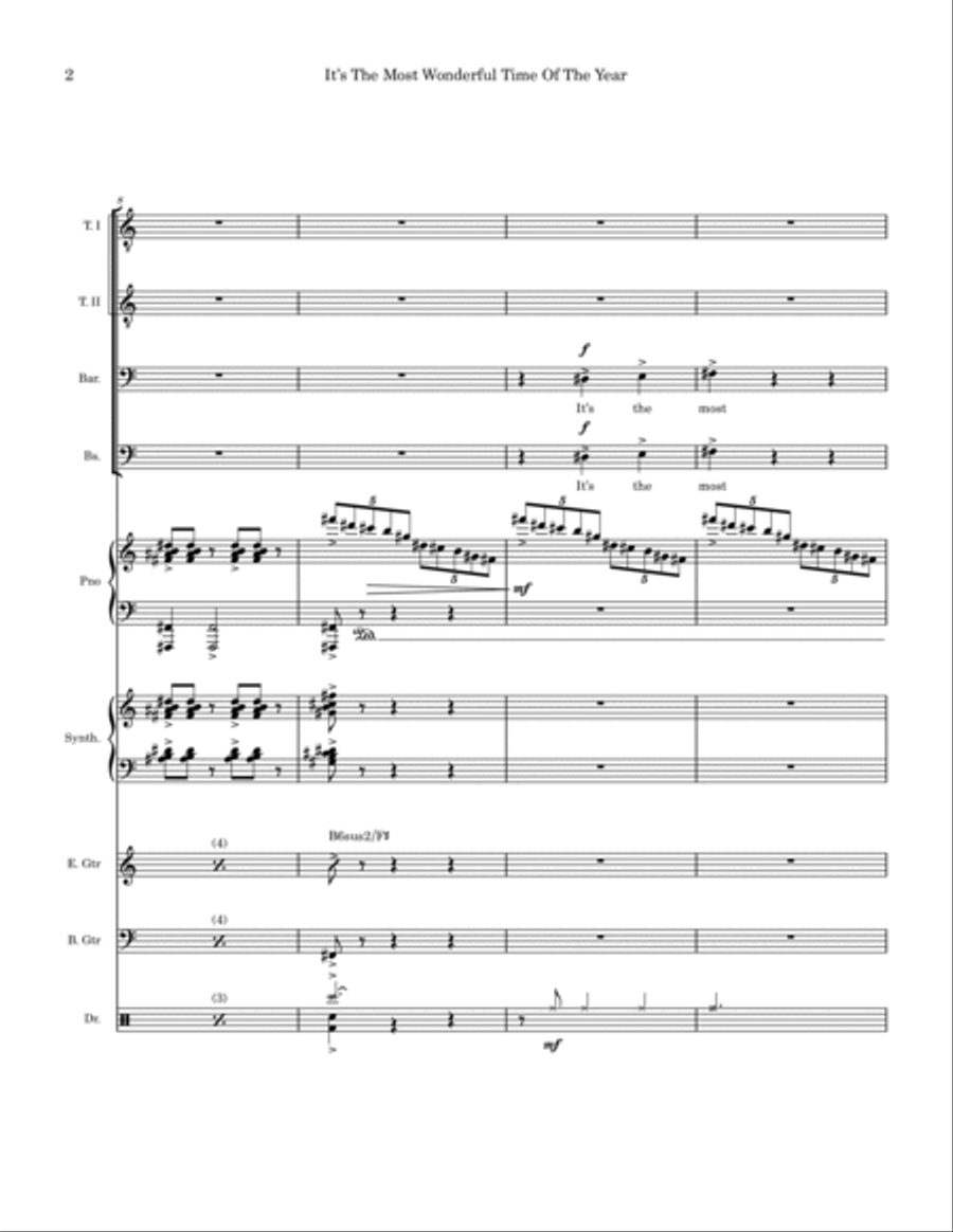 It's The Most Wonderful Time Of Year Small Ensemble scores gallery preview page 2