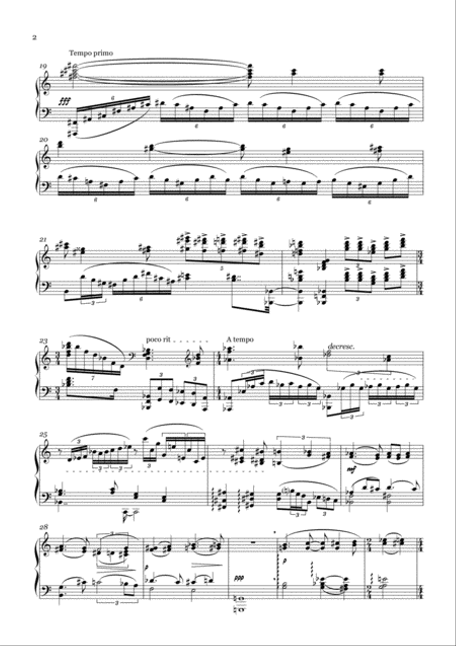 Bareness of Life Piano Solo scores gallery preview page 2