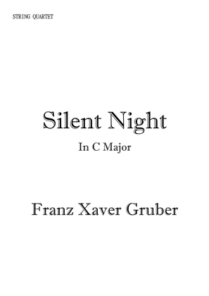 Silent Night for String Quartet in C Major. Early Intermediate.