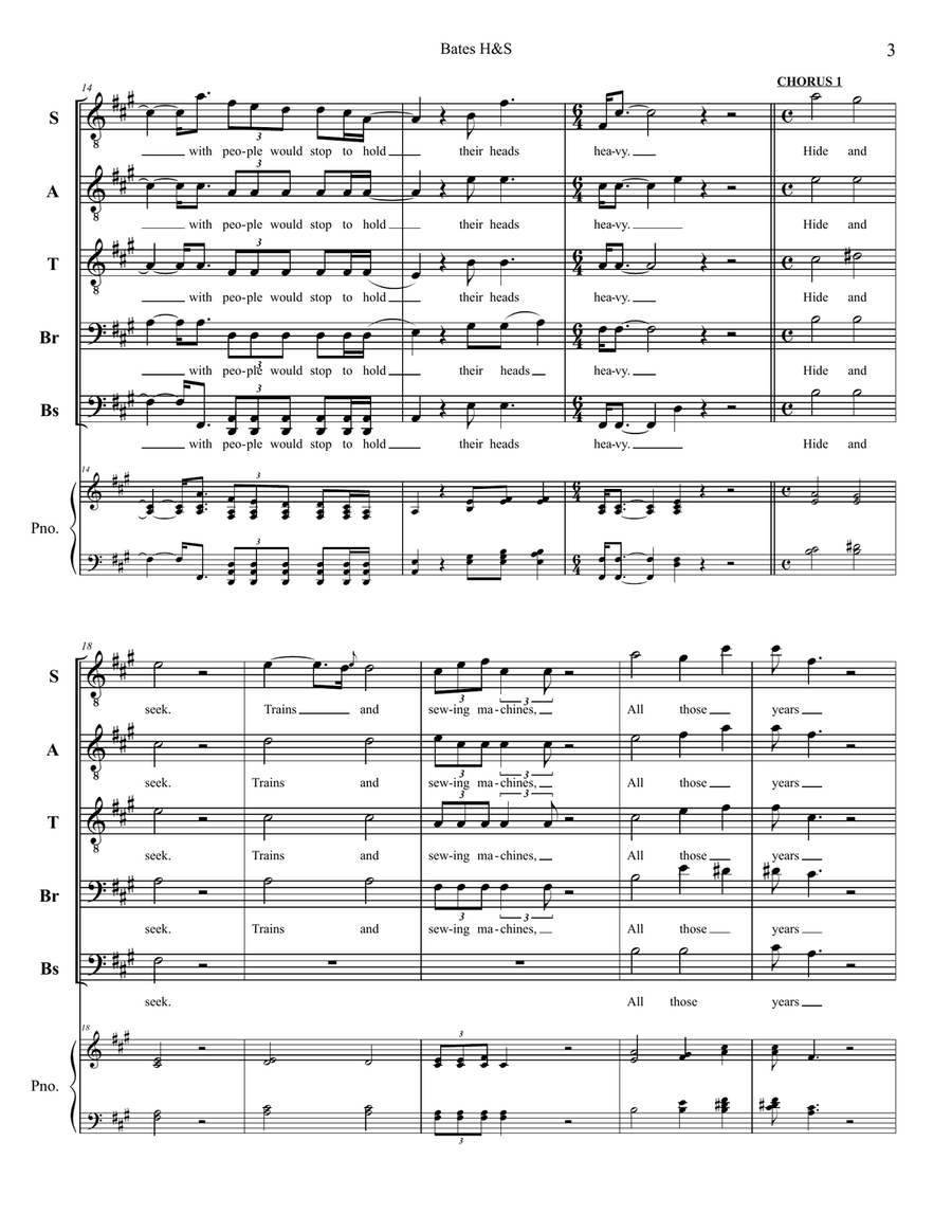 Hide And Seek 4-Part scores gallery preview page 3