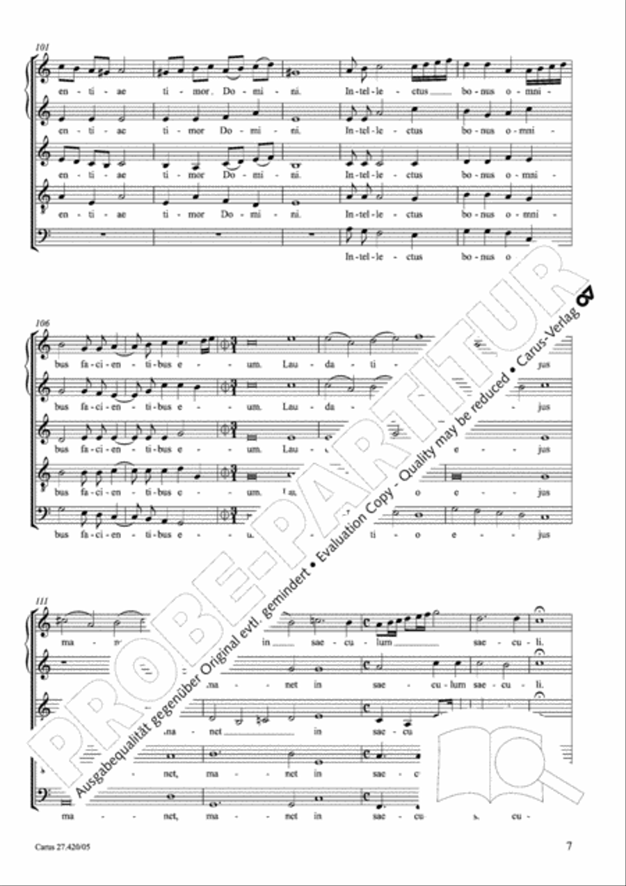 Confitebor III (Confitebor Terzo) SSATB scores gallery preview page 8