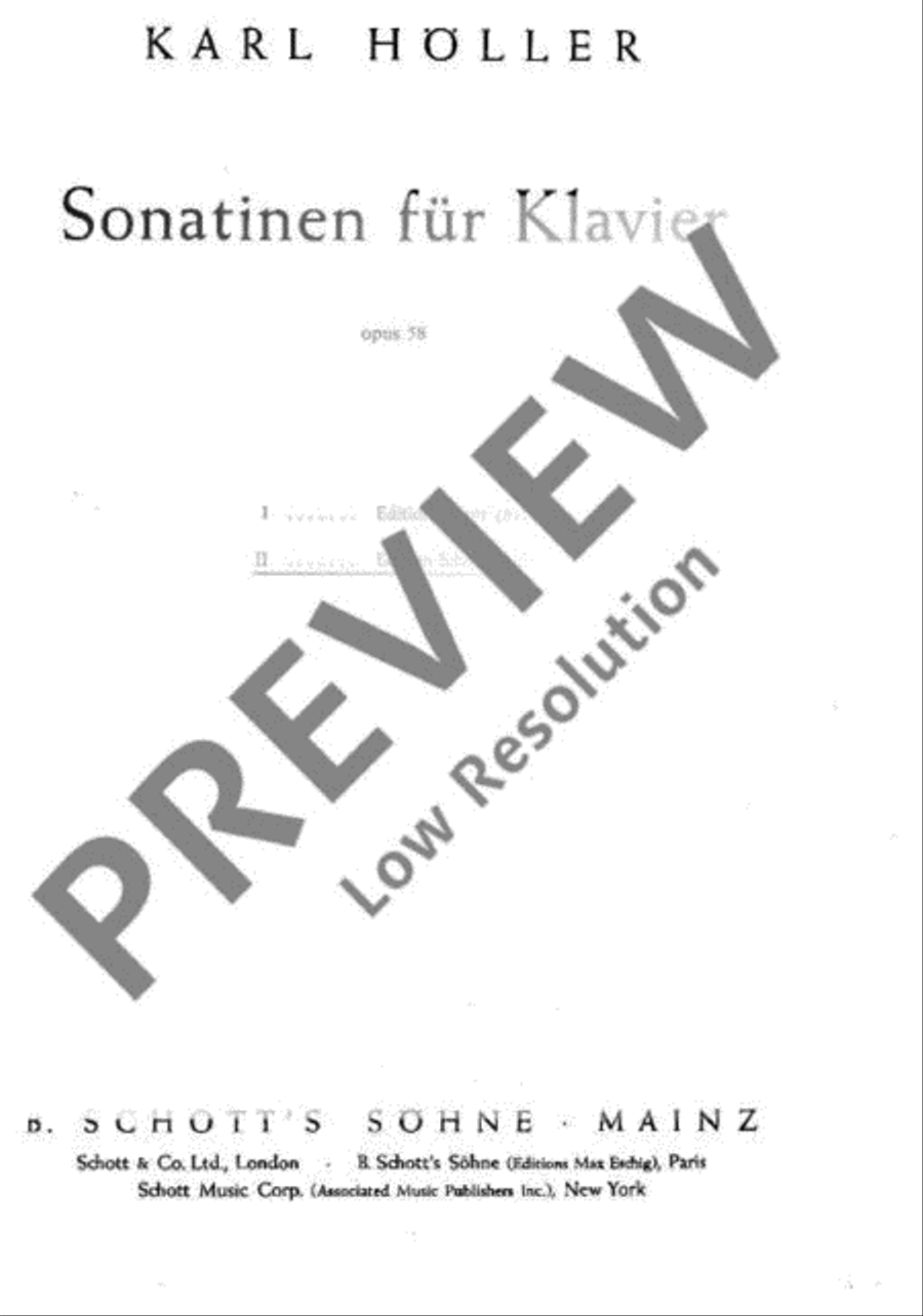 Two Sonatinas Two Sonatinas Piano Solo scores gallery preview page 2
