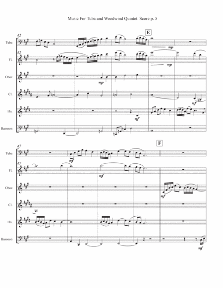 Music for Tuba and Woodwind Quintet image number null