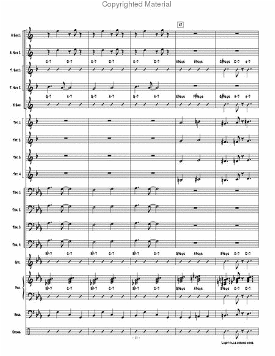 Dakashuffle Jazz Ensemble scores gallery preview page 12