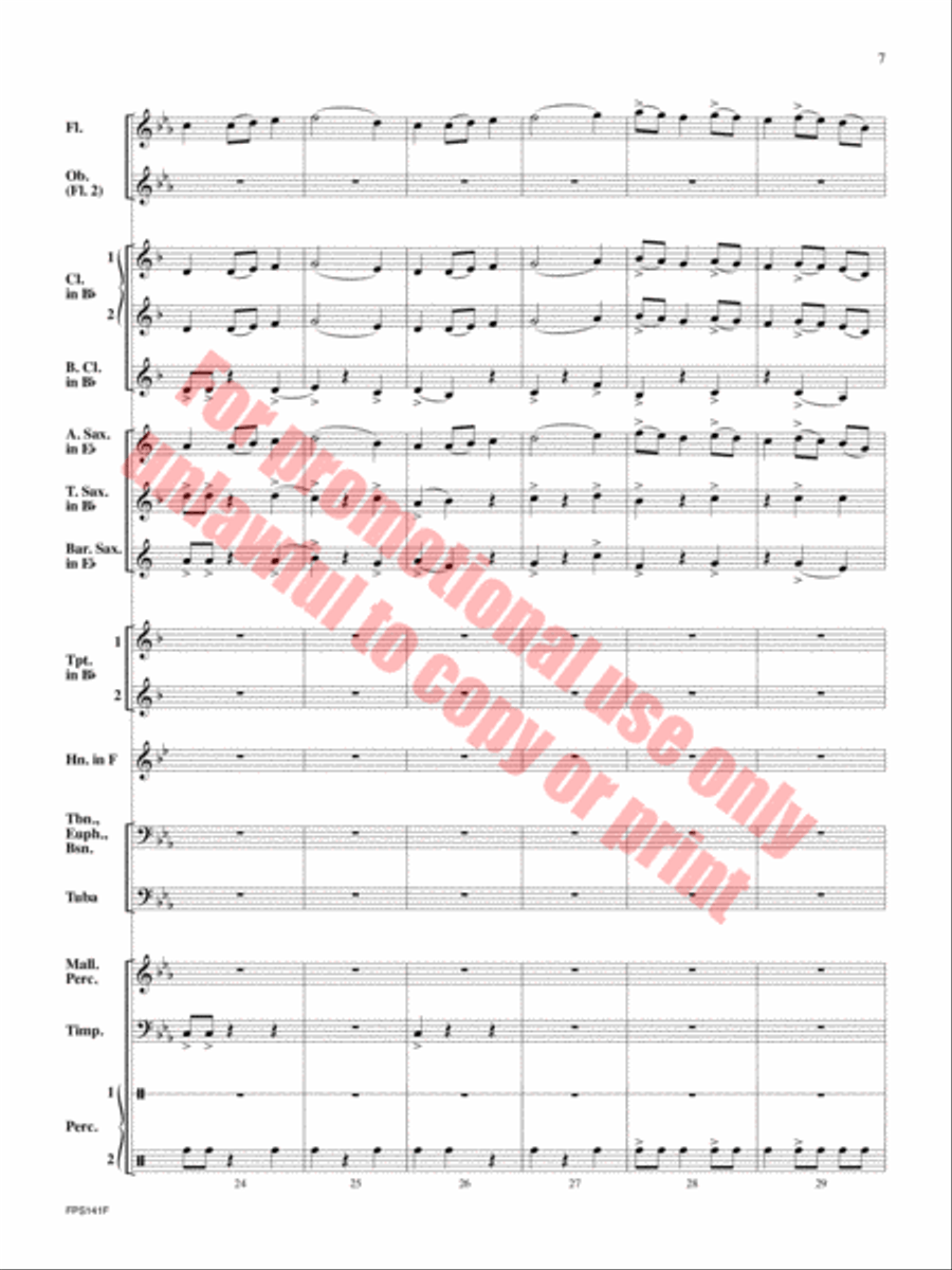 The Lightning Catcher The Lightning Catcher Concert Band scores gallery preview page 8