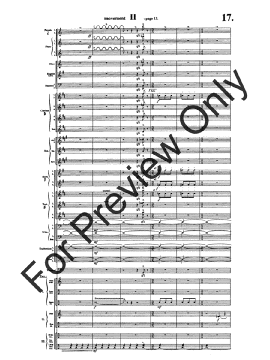 Symphony #1 In Memoriam Dresden 1945 Concert Band scores gallery preview page 21
