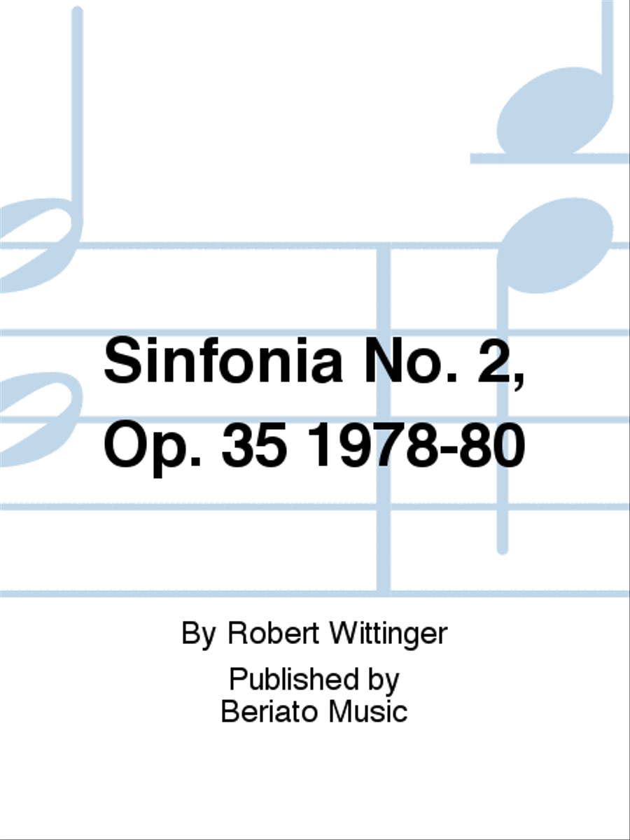 Sinfonia No. 2, Op. 35 1978-80 Orchestra scores gallery preview page 1
