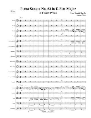 Piano Sonata in E-flat major, Hob.XVI:52, Movement 3