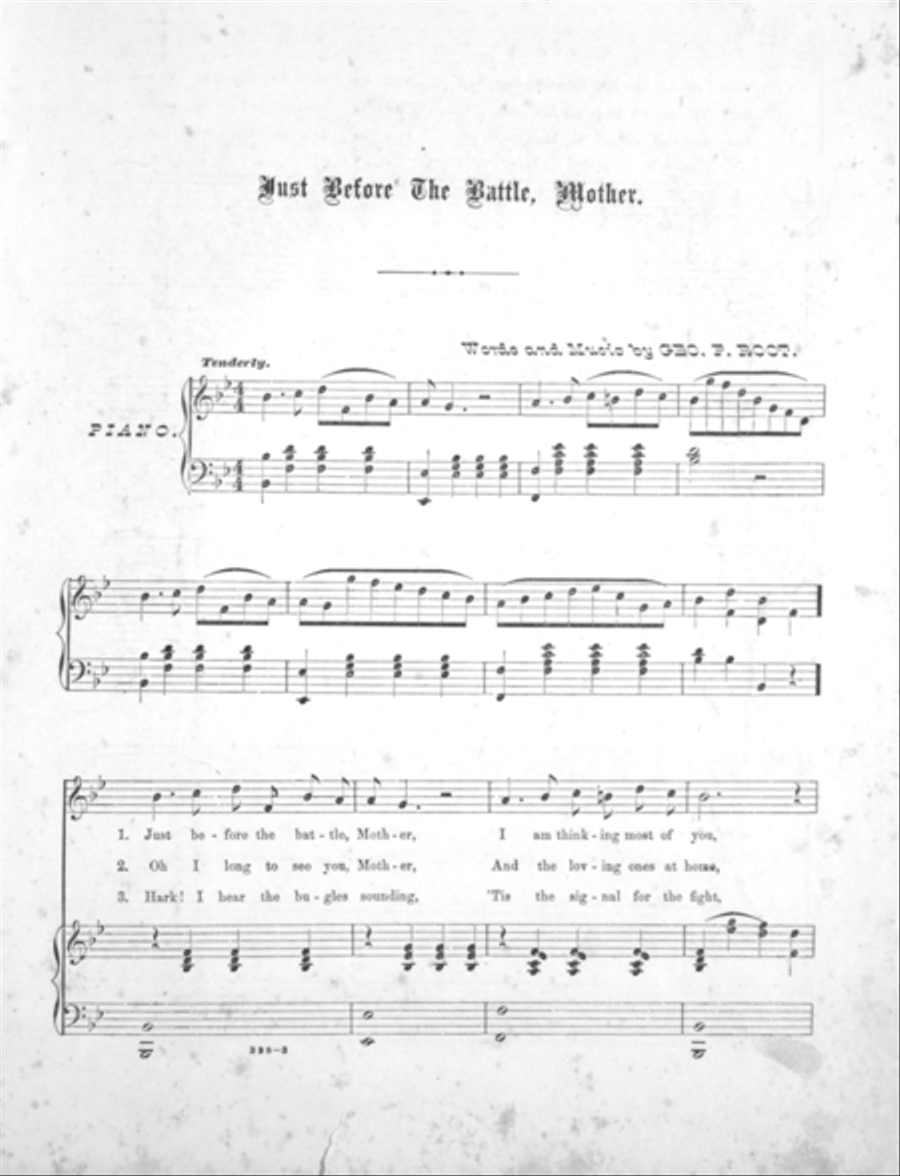 Just Before the Battle, Mother. Song & Chorus Choir scores gallery preview page 2