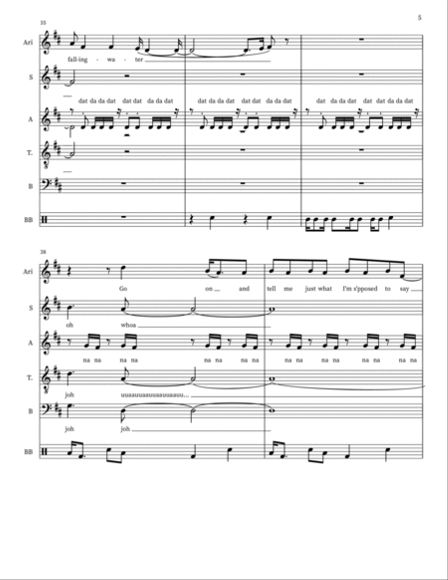 Fallingwater Fallingwater 4-Part scores gallery preview page 5