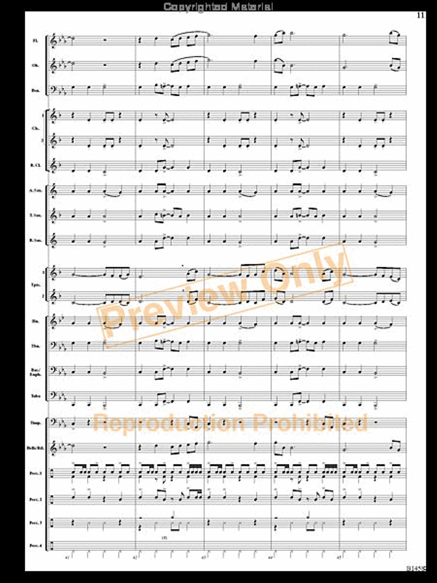 Stone Serpent Mound Concert Band scores gallery preview page 10