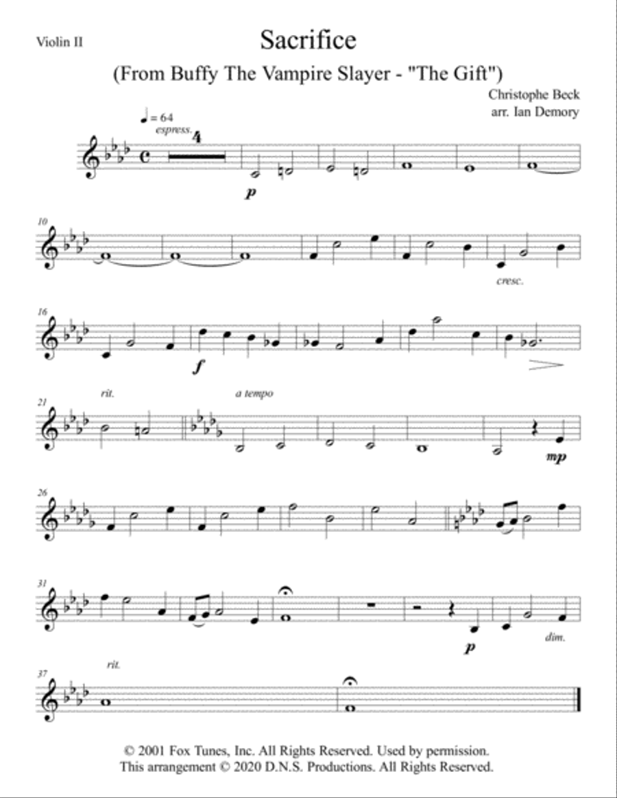 Riley Talks To Buffy String Orchestra scores gallery preview page 6
