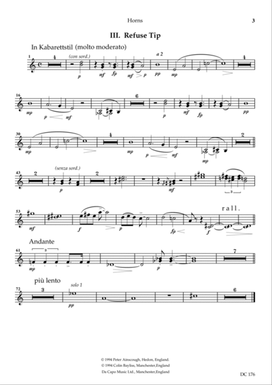 Ecocycle - brass and percussion parts Percussion Ensemble scores gallery preview page 3