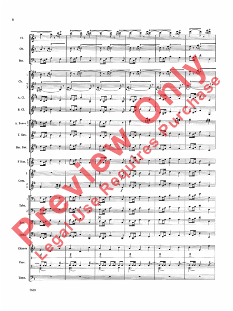 Ride of the Valkyries Concert Band scores gallery preview page 7