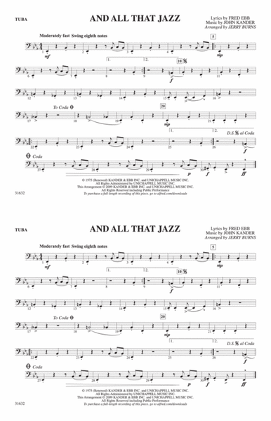 And All That Jazz (from Chicago): Tuba