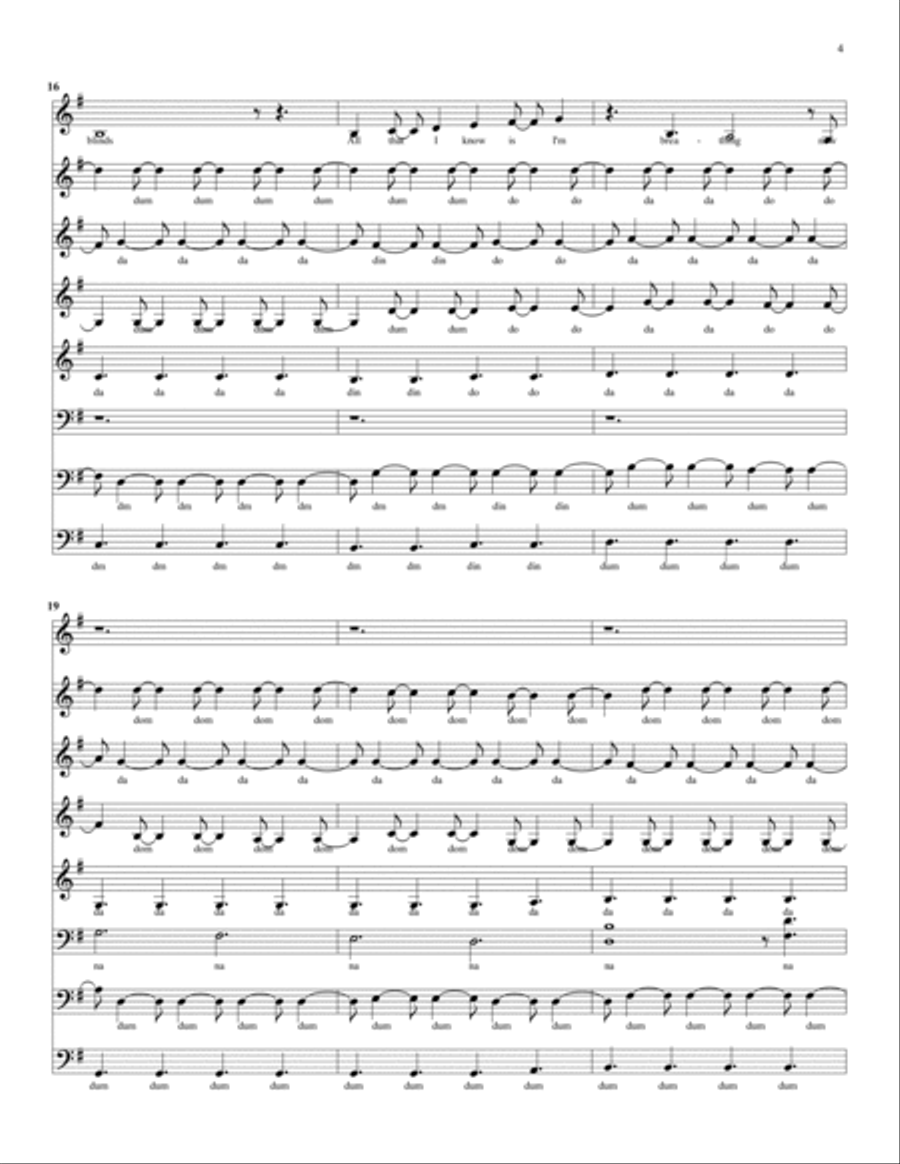 Keep Breathing Keep Breathing 4-Part scores gallery preview page 4