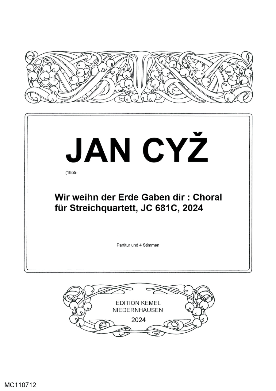 Wir weihn der Erde Gaben dir