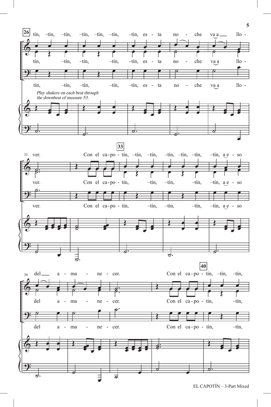 El Capotin El Capotin 3-Part scores gallery preview page 3