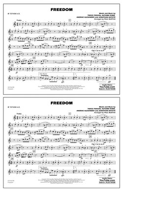 Freedom (arr. Paul Murtha) - Bb Tenor Sax