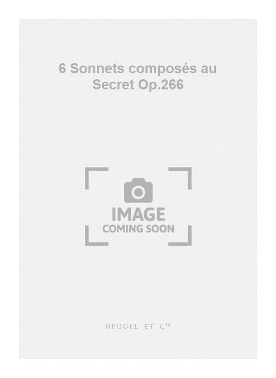 6 Sonnets composés au Secret Op.266 4-Part scores gallery preview page 1