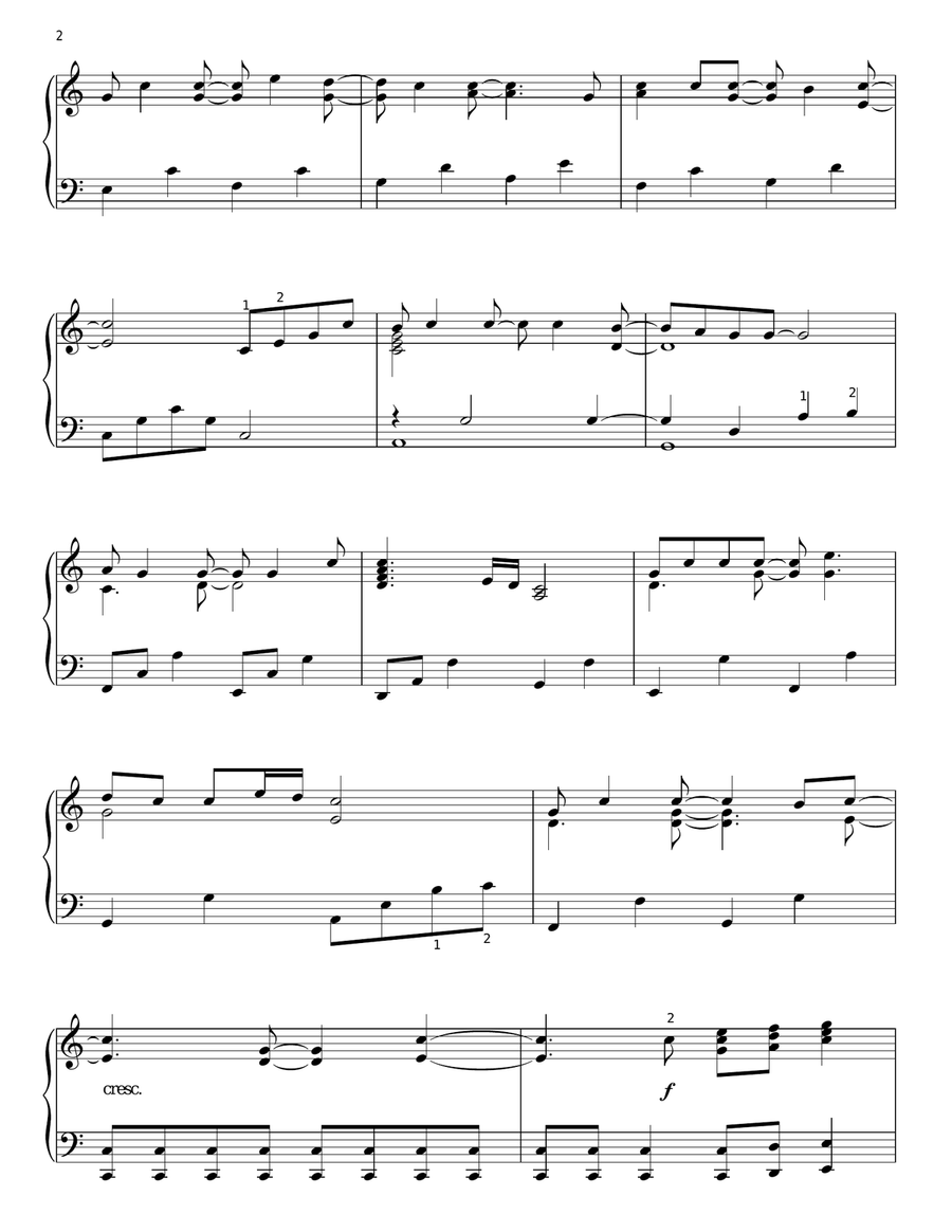 Bless The Broken Road Piano Solo scores gallery preview page 2