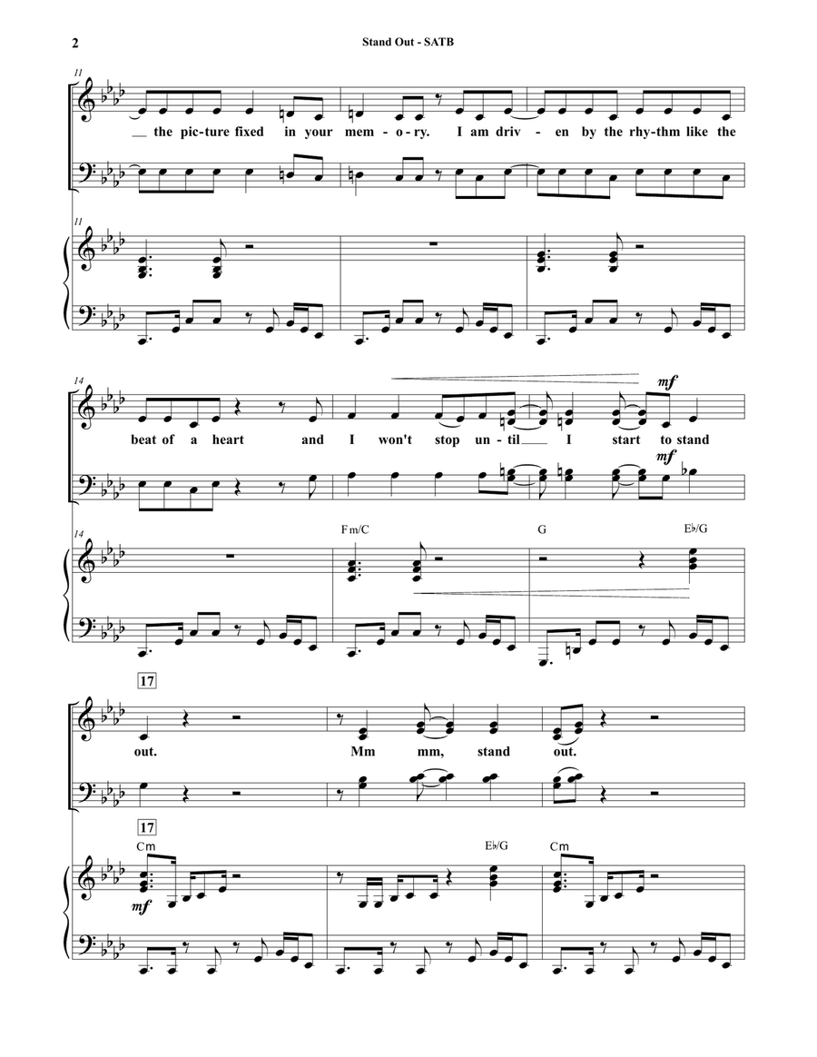 Stand Out 4-Part scores gallery preview page 2