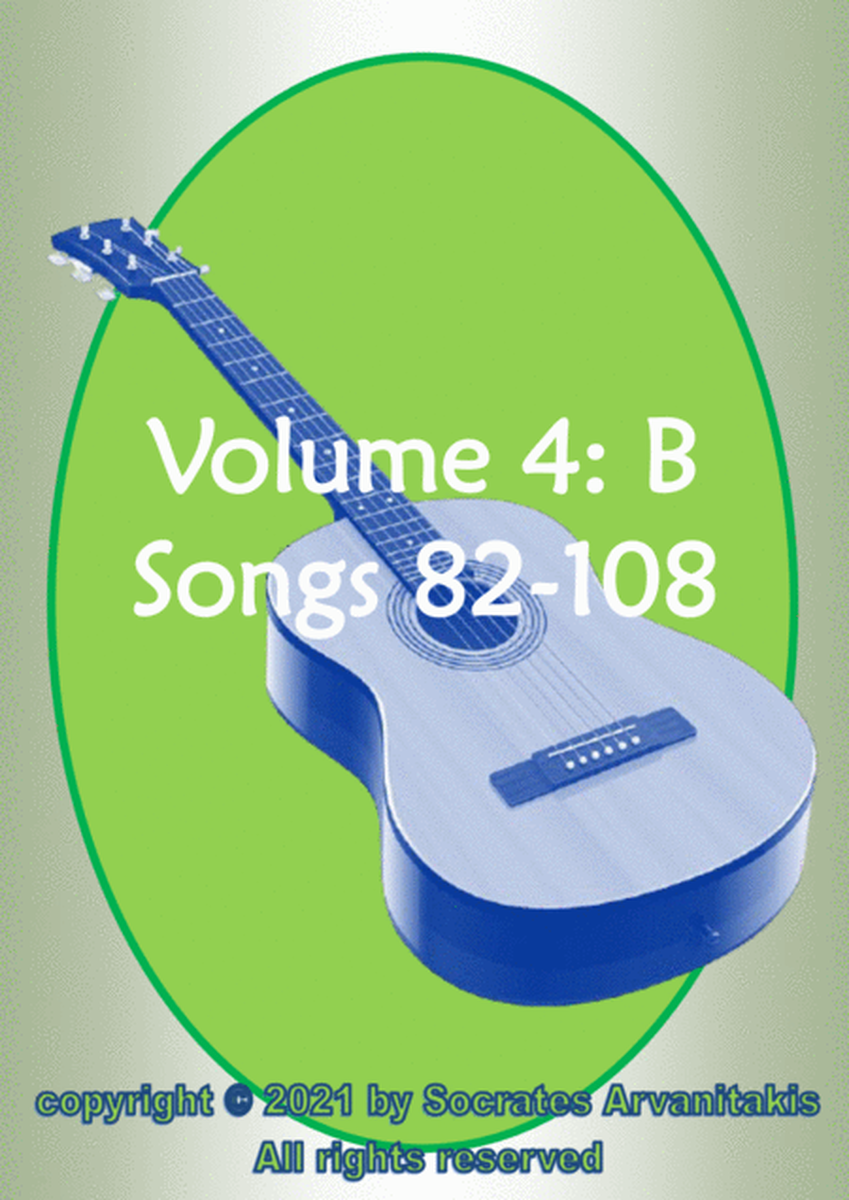 Folk Songs For Classical Guitar – Volume 4 (Songs 82-108) image number null